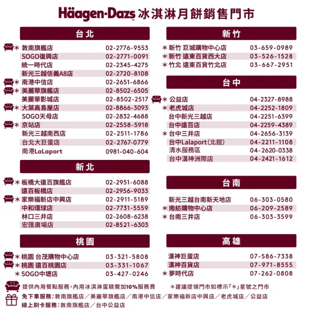 【Haagen-Dazs 哈根達斯】煥月星輝冰淇淋月餅禮盒提貨單*1(加碼贈 中秋饗月卷可兌換單球)