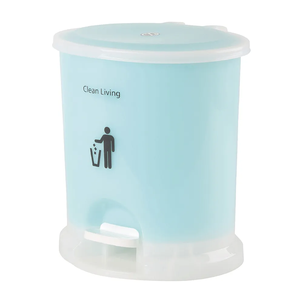 【HOUSE 好室喵】美力樂踏式垃圾桶10L-2入(附內桶)