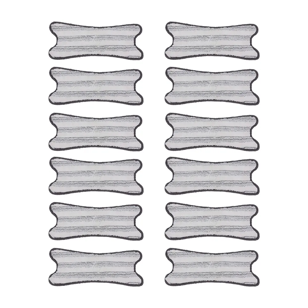 【德昌】馬上淨一秒瞬擰免碰水X型平板拖把-乾濕兩用X型拖布-12片(需搭配馬上淨一秒瞬擰免碰水X型平板拖把)