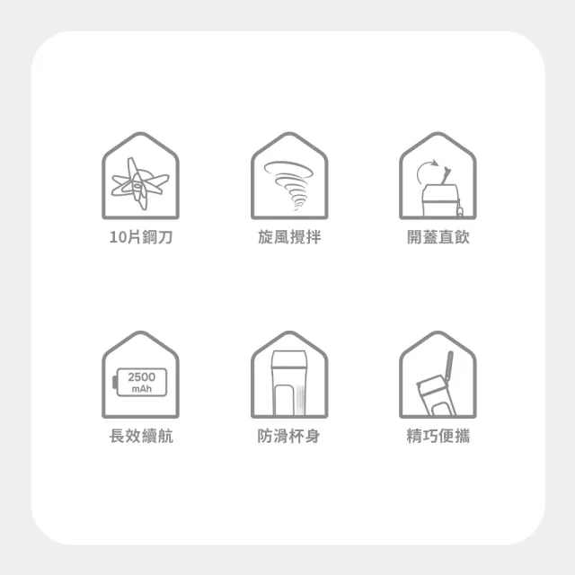 【DIKE】HKE401 便攜隨行果汁機 (Type-C充電)