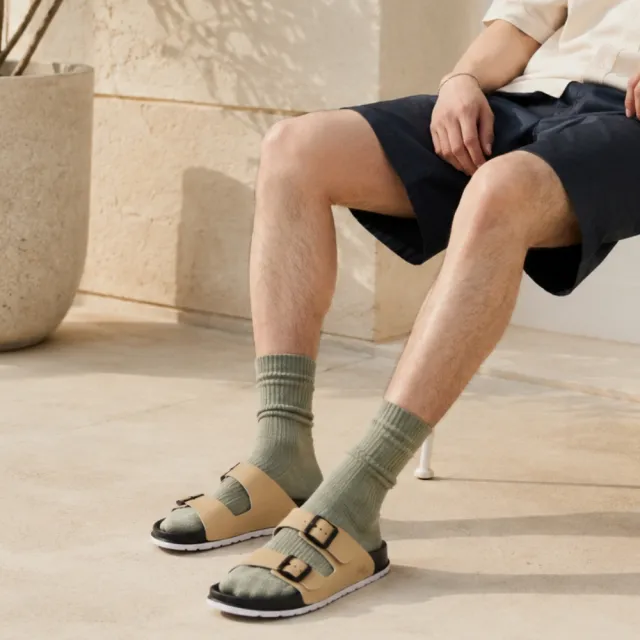 【People Footwear】加拿大休閒鞋 防水鞋 涼鞋 平底鞋 拖鞋(LENNON 藍儂 蘑菇棕/極黑)