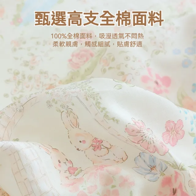 【話童】全棉印花床笠 床包 兒童床墊 寶寶床單 床墊套 單人床單 A類品質 純棉 110*65公分 預購15天