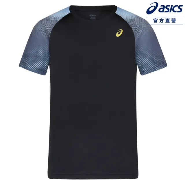 【asics 亞瑟士】短袖上衣 男女中性款 亞洲版 田徑上衣 2093A243-002