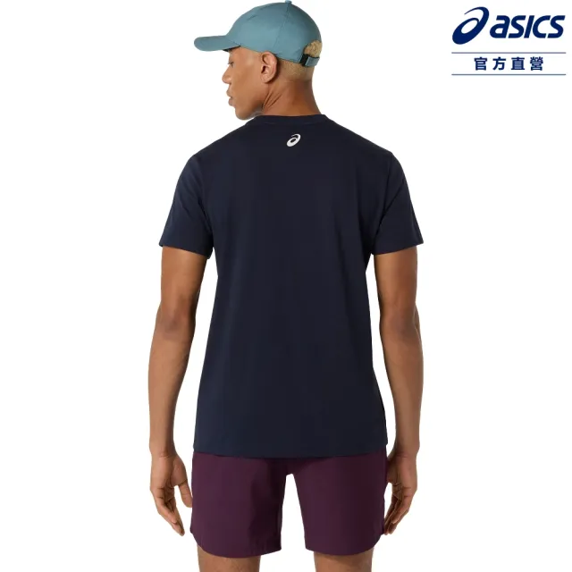 【asics 亞瑟士】短袖上衣 男款 海外版 網球上衣 2041A355-402