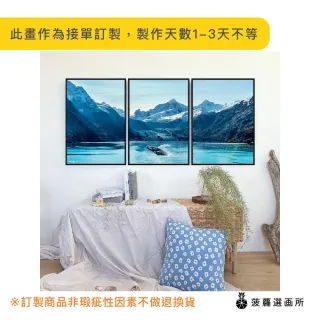 【菠蘿選畫所】阿拉斯加鯨奇之旅三幅聯畫組合-50x70cm(畫/臥房掛畫/居家佈置/藝廊牆/餐廳掛畫/民宿裝飾畫)
