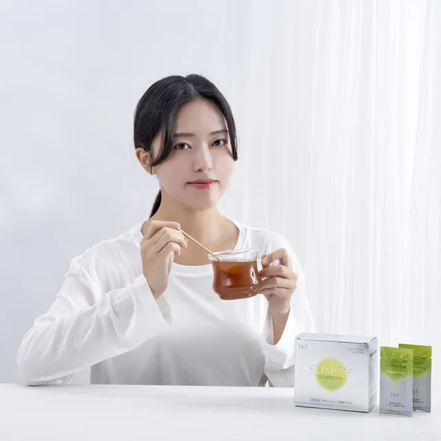 【F&F】輕孅檬康普飲 2盒組-共30包 (專利冰晶番茄 紅葡萄葉 維生素C 輕盈代謝 解膩 久站久坐 康普茶)