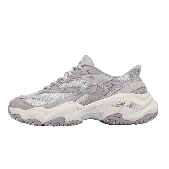 【SKECHERS】休閒鞋 D Lites 6.0 Slip-Ins 女鞋 灰 拼接 老爹鞋 150703GRY