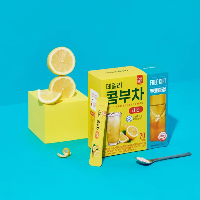 【Danongwon】韓國乳酸菌康普茶 (5g*20入+瓶子)*3盒任選