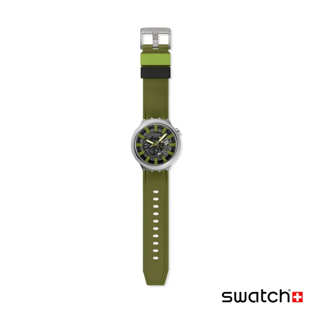 【SWATCH】THRU THE UNDERBRUSH 大錶面金屬手錶/男錶/女錶/瑞士製造 SB07S118(47mm)
