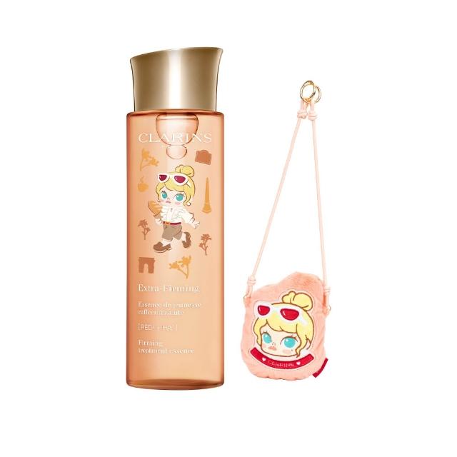 【CLARINS 克蘭詩】煥顏緊緻彈力精華水200ml女神彈簧水(POP MART泡泡瑪特聯名包裝/化妝水/彈簧水)