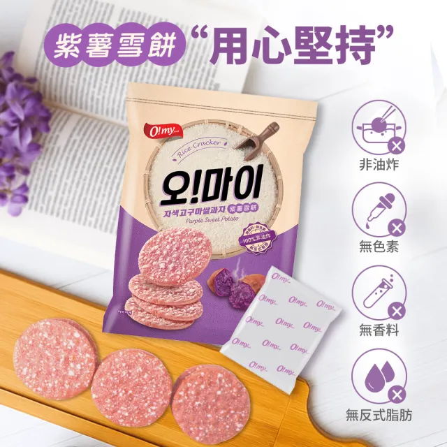 【O!MY FOOD 歐邁福】紫薯雪餅116gX3件組
