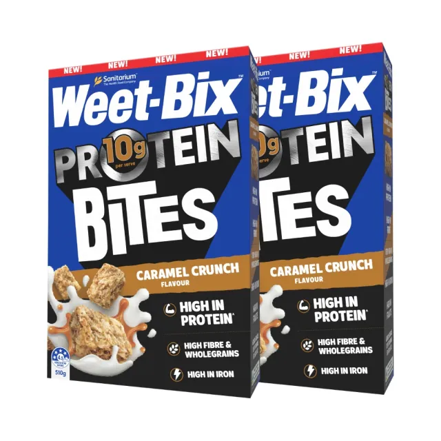 【Weet-Bix】澳洲全穀片Mini(高蛋白焦糖脆麥) 2入組