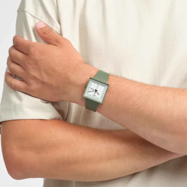 【SWATCH】WHAT IF GREEN? 經典手錶/女錶/瑞士製造 SO34G700(33mm)