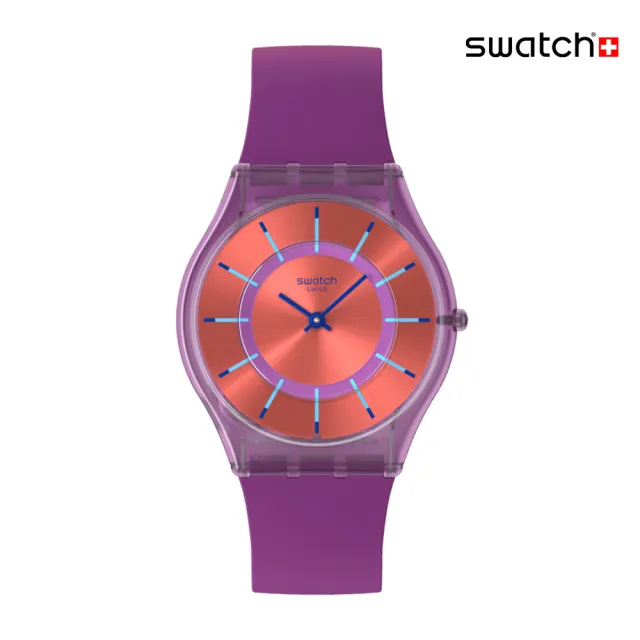【SWATCH】SWEET STRAWBERRY DREAM 超薄手錶/男錶/女錶/瑞士製造 SS08V108(34mm)