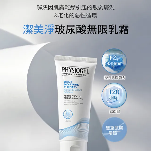 【PHYSIOGEL 潔美淨】玻尿酸無限乳霜100ml