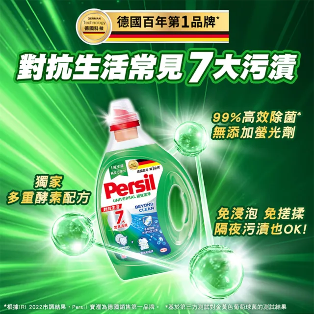【Persil】洗衣洗碗超值組3+1(強效洗衣精1500mlx3包+Pril小蘇打洗碗精750mlx1瓶)