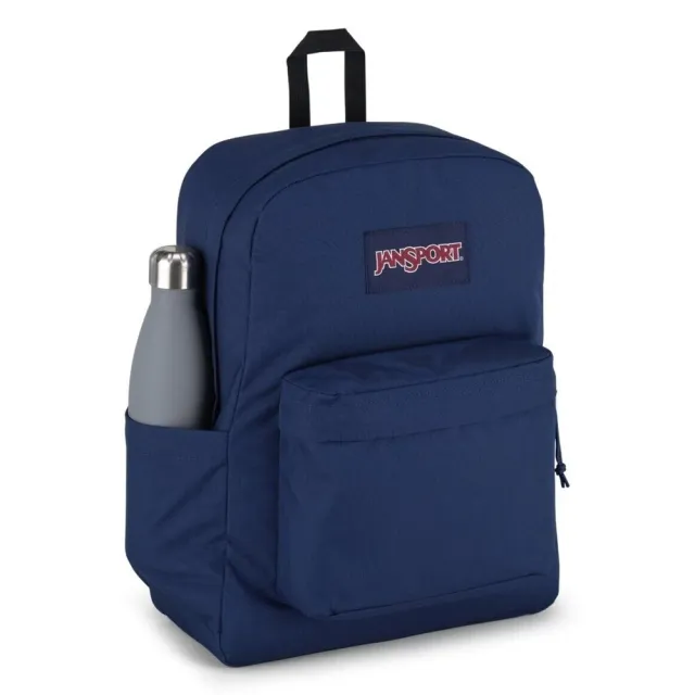 【JANSPORT】雙11 SUPERBREAK PLUS 後背包 後背包 運動包 雙肩背包 深藍(JS0A4QUE003)