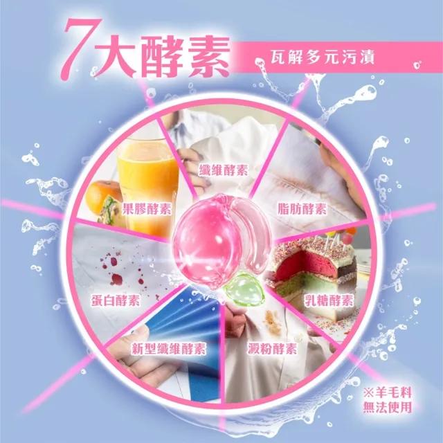 【清淨海】momo獨家 小桃子 植萃酵素洗衣膠囊1桶共40顆(母嬰友善/清淨海桃子洗衣球)