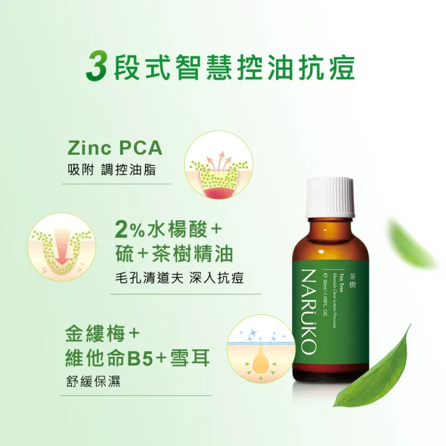 【NARUKO 牛爾】買1送1★茶樹抗痘粉刺寶 30ml（2入）(抗痘/清粉刺)