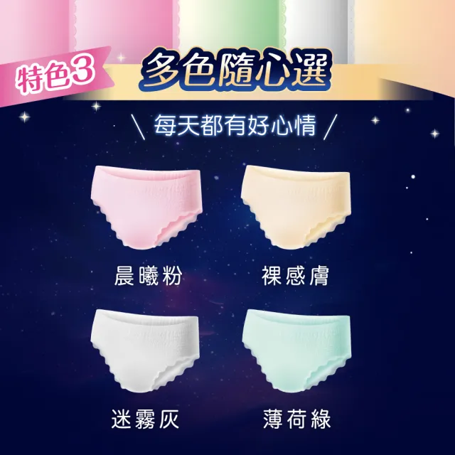 【Sofy 蘇菲】超熟睡褲型衛生棉 極薄玩色款 M/L/XL 5片/包(2包組)-生活超市嚴選