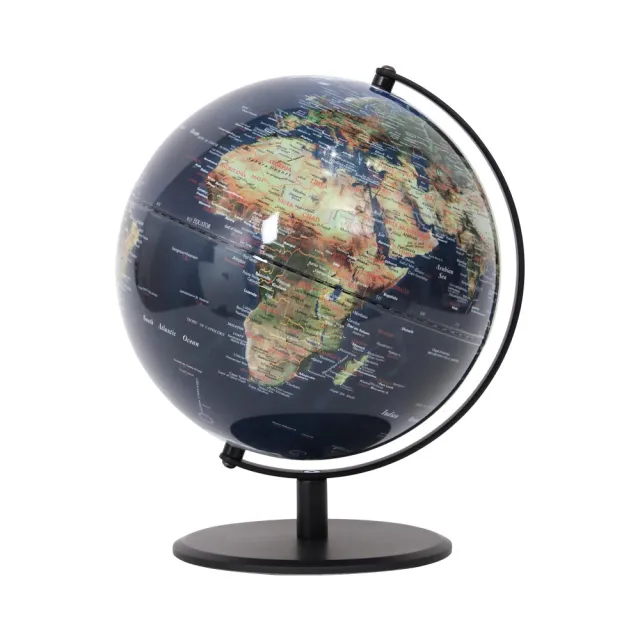 【SkyGlobe】SkyGlobe 10吋衛星霧面黑質感地球儀-英文版