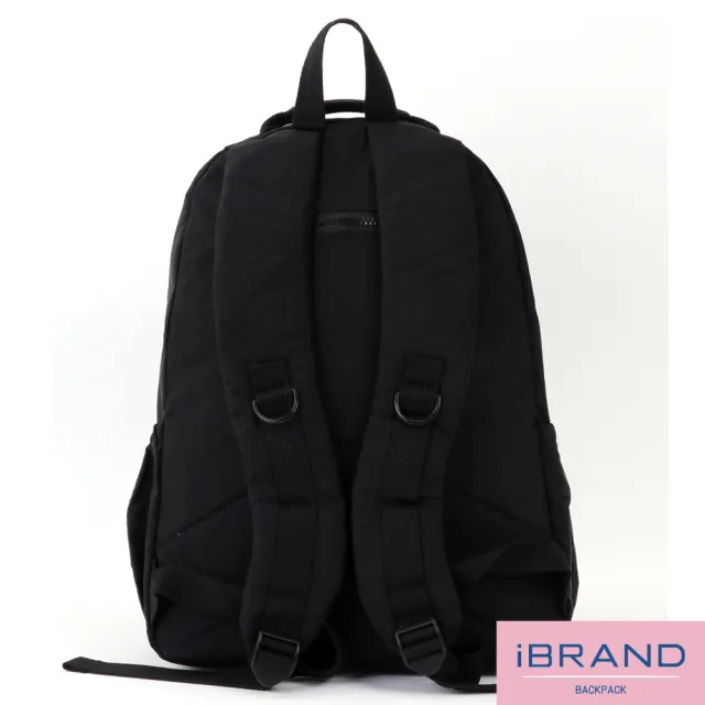 【iBrand】雙11 經典百搭輕盈多口袋後背包(百搭黑)