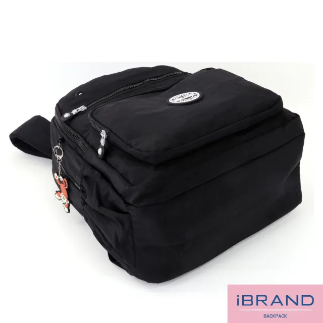 【iBrand】雙11 經典百搭輕盈多口袋後背包(百搭黑)