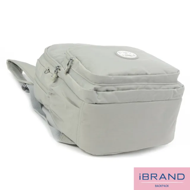 【iBrand】雙11 輕盈防潑水多口袋尼龍後背包(防水包 多色任選)