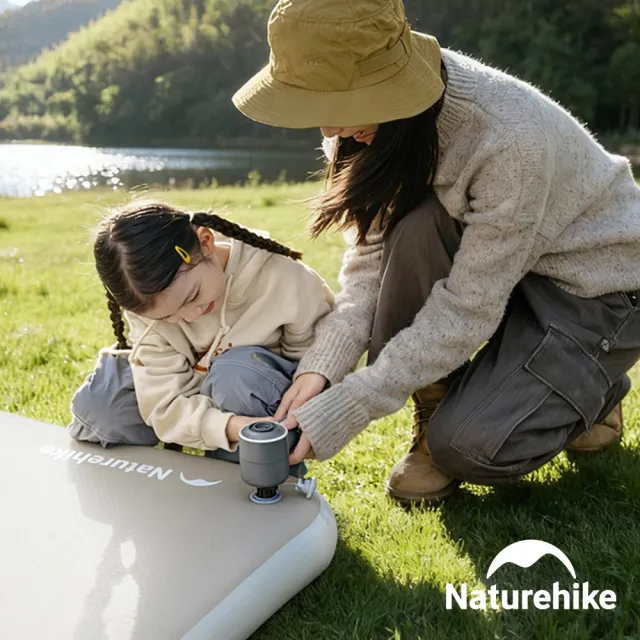 【Naturehike】游夢拉絲PVC充氣床墊 電動打氣款 雙人 WS039(台灣總代理公司貨)