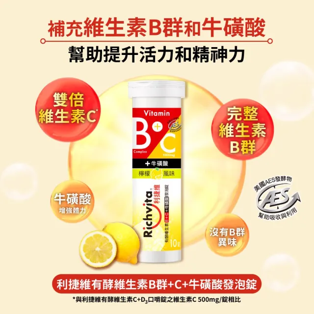 【利捷維】有酵維生素發泡錠10錠2入組(任選 陳傑憲代言)