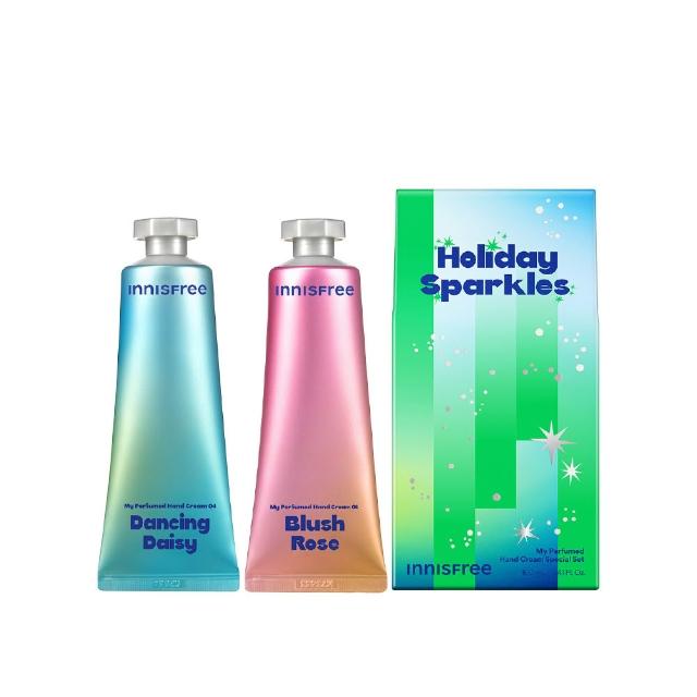 【innisfree】我的香氛護手霜禮盒 閃耀版(跳舞雛菊 80ml+羞澀玫瑰 80ml)