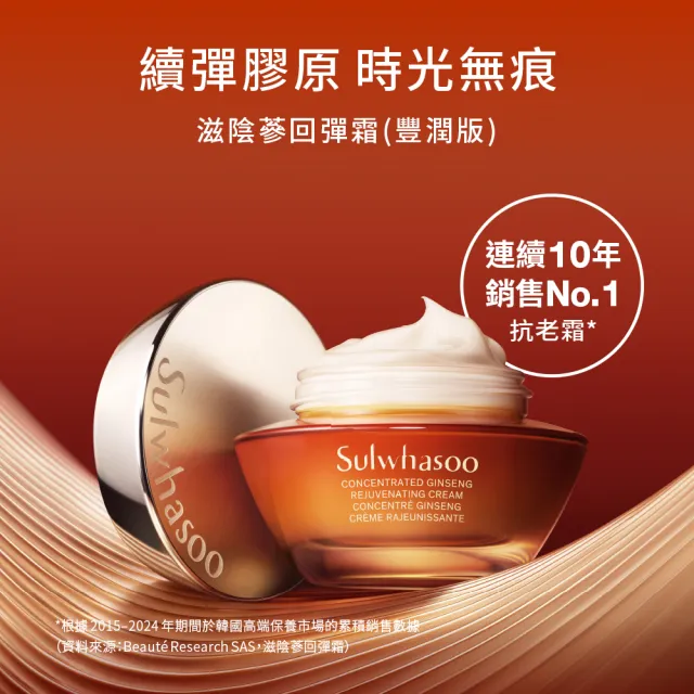 【Sulwhasoo 雪花秀】官方直營 滋陰蔘回彈霜30ml(膠原霜/乳霜/抗老/膠原蛋白)