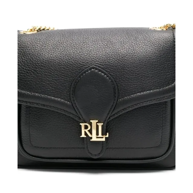 【RALPH LAUREN】雙11 BRADLEY SM 單肩背包 小號 黑色女包包