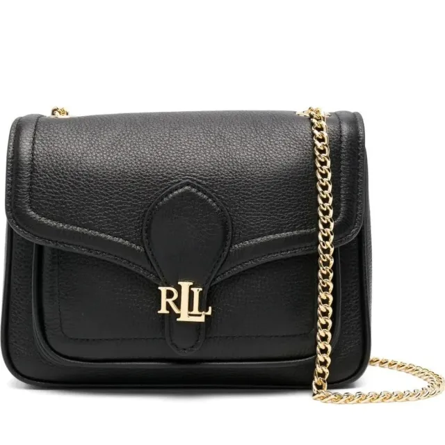 【RALPH LAUREN】雙11 BRADLEY SM 單肩背包 小號 黑色女包包