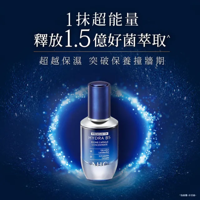【AHC】買1送1★超微導B5能量修護賦活露30ml_2入(保濕修護/益生元/玻尿酸/小藍瓶)