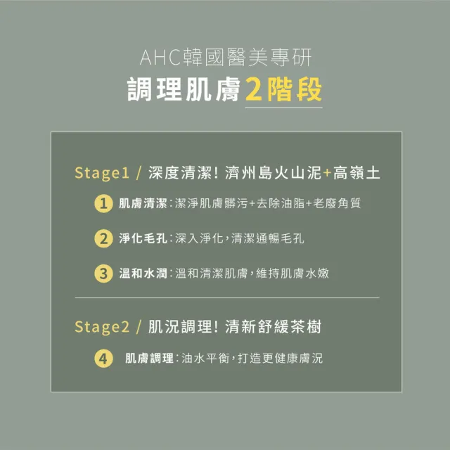 【AHC】濟州島毛孔淨化火山泥膜100ml_2入(毛孔救星/去除老廢角質/深層清潔)