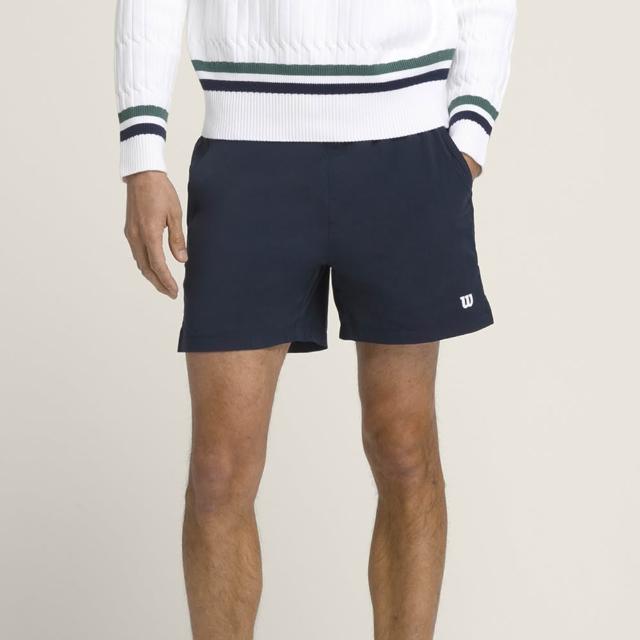 【WILSON】Tennis Volley Short 6in Unlined Classic Navy 男款 服飾 短褲 海軍藍 WM00008331DBC