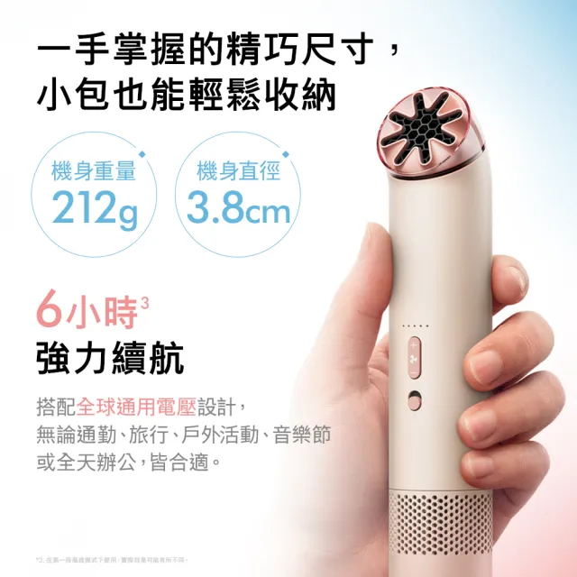 【dyson 戴森】HushJet™ Mini Cool Fan 迷你風扇 (岩黑藍) 新品上市! 限量搶購!