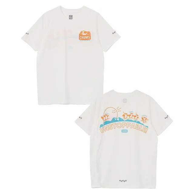 【CHUMS】CHUMS 休閒 CHUMS X Running UNSTOPPABLE! T短袖上衣 白色 男 (CH012796W001)
