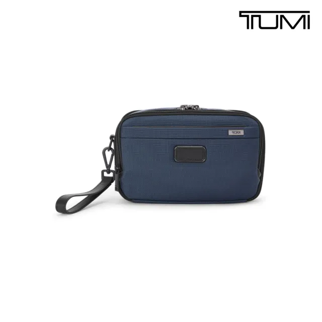 【TUMI】Alpha 彈道尼龍休閒手拿包 - 海軍藍