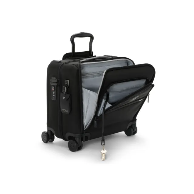 【TUMI】Alpha Compact 彈道尼龍休閒機長登機箱 - 黑