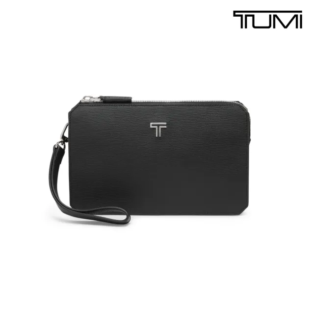 【TUMI】Turin Mathi 義大利皮革手拿包 - 黑