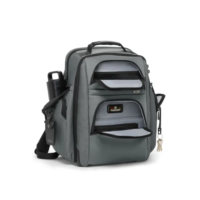 【TUMI】Alpha TUMI Brief Pack 機能尼龍後背包 - 灰反光