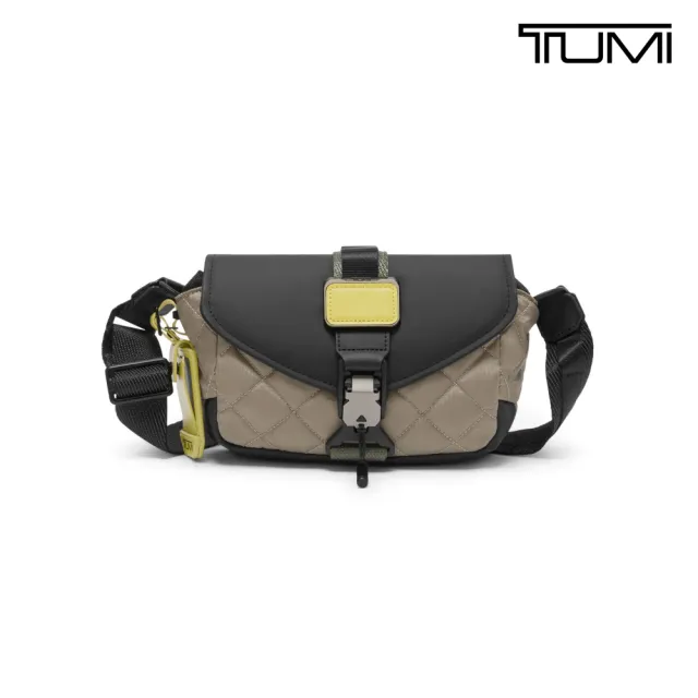 【TUMI】Alpha Bravo Compass 彈道尼龍掀蓋式斜背包 - 灰褐 / 黑