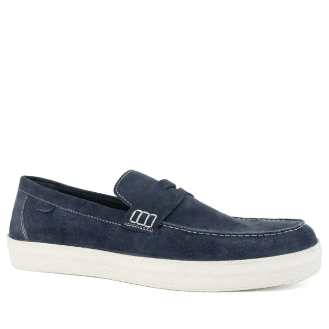 Gruner Schuhe Munich BLUE 休閒日常 MOCASINS 藍色男款鞋