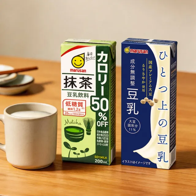 【Gelovery Gift】丸三愛 原味上豆乳/抹茶豆乳x24入組-口味任選 (無調整/日本大豆黃金比例製成)