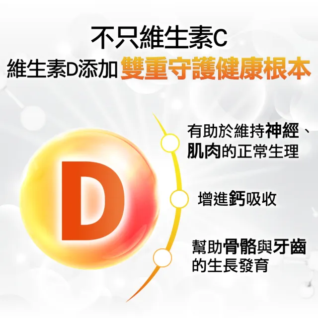 【利捷維】有酵維生素C口嚼錠 60錠(添加維生素D 400IU 陳傑憲 代言)
