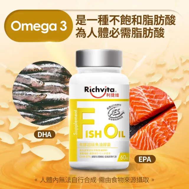 【利捷維】有酵超級魚油膠囊2入組(共120粒 陳傑憲 代言)
