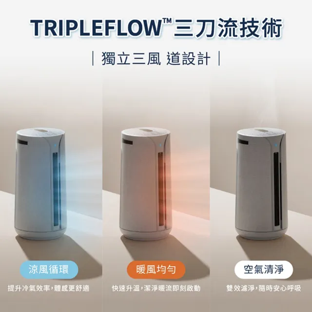 【Blueair】ComfortPure智能三合一涼暖空氣清淨機T10i(最大適用9坪)