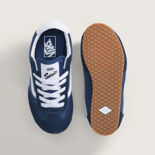 【VANS】官方旗艦 Super Lowpro 中童款藍色滑板鞋(童鞋)